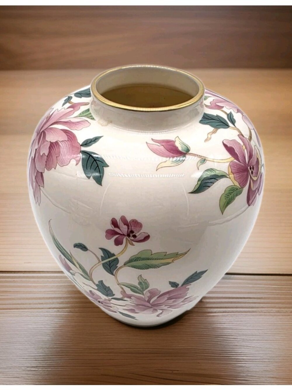 Lenox Small 6.25” Vase Barrington Collection Floral Pink Peonies Made in USA